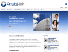 Tablet Screenshot of creditlink.se